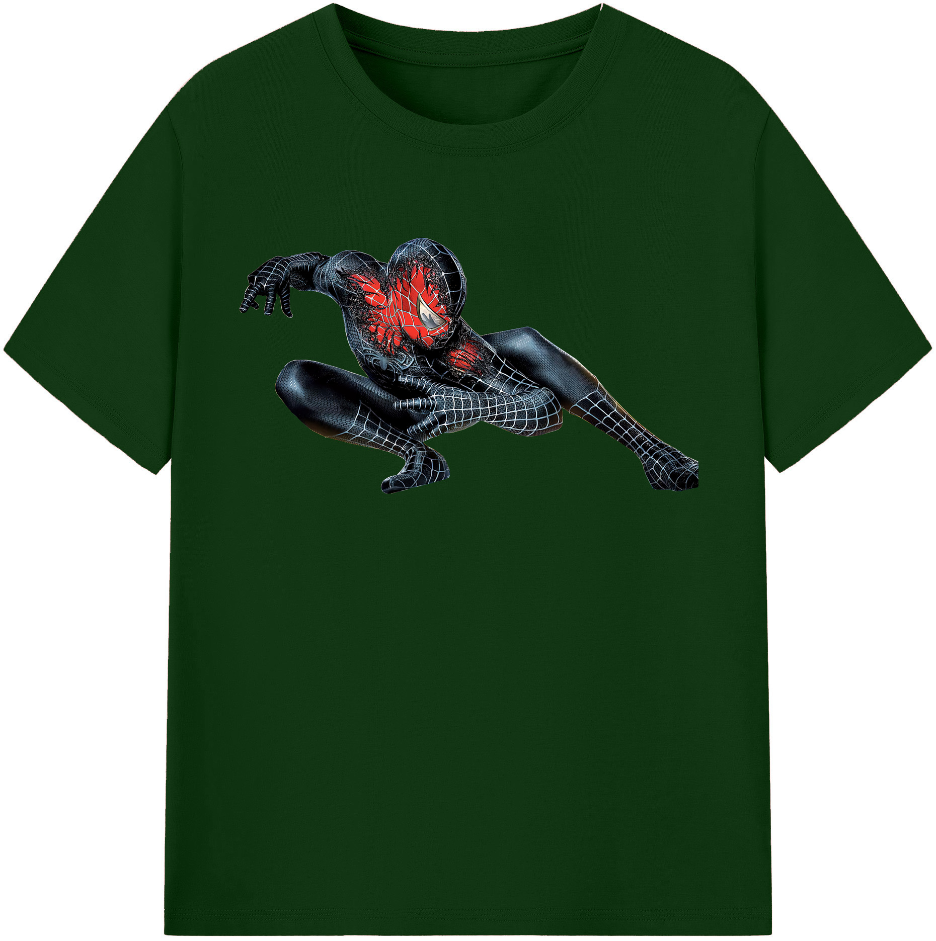 （画像用） Spider Man スパイダーマン 綿100％半袖Tシャツ（フロントプリント）